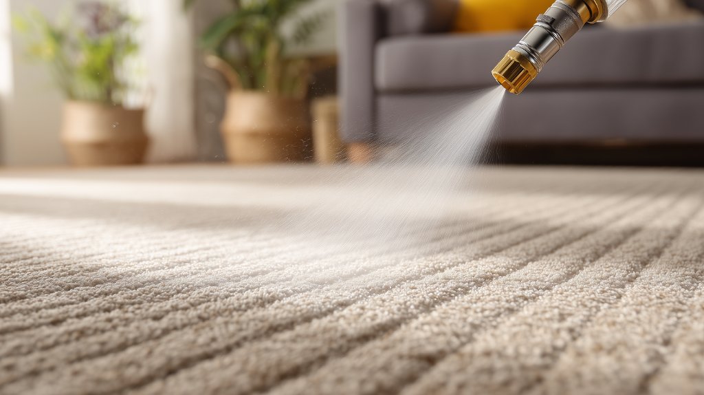 Professional pre-treatment for carpet cleaning — Steam Lion